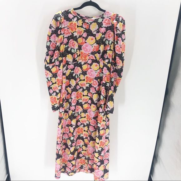 Topshop Pastel Dream Puff Sleeve Dress Sz 6 - Picture 6 of 9